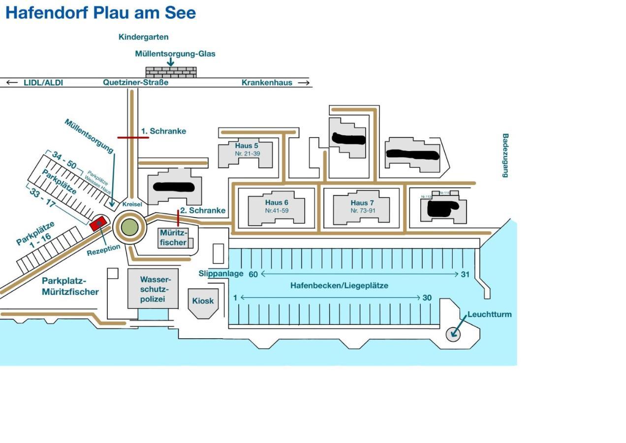 Hafendorf Haus 7 Apartment 5 Nr 89 Parkplatz Am Haus Plau am See Eksteriør billede